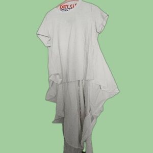Gracia Hi-Lo Top - White